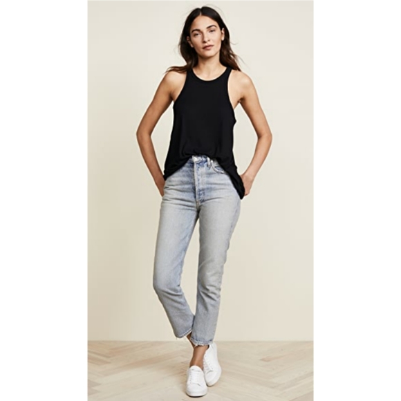 Free People Long Beach Racerback Tank Black Small - Picture 7 of 8